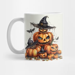 Halloween Pumpkin Witches Mug